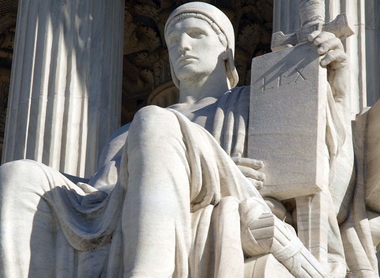statue outside of the Supreme Court