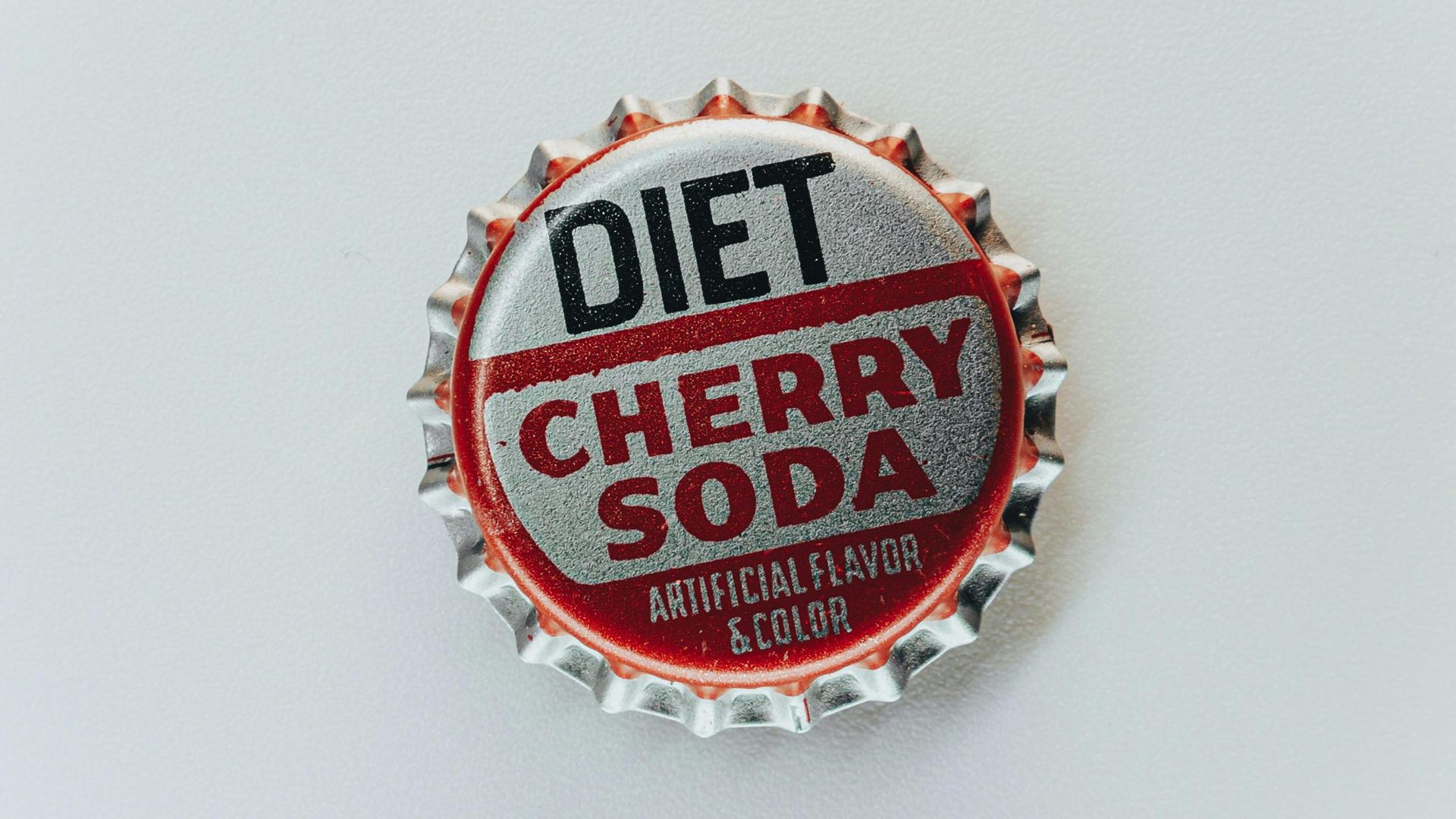 Diet cherry soda bottle cap
