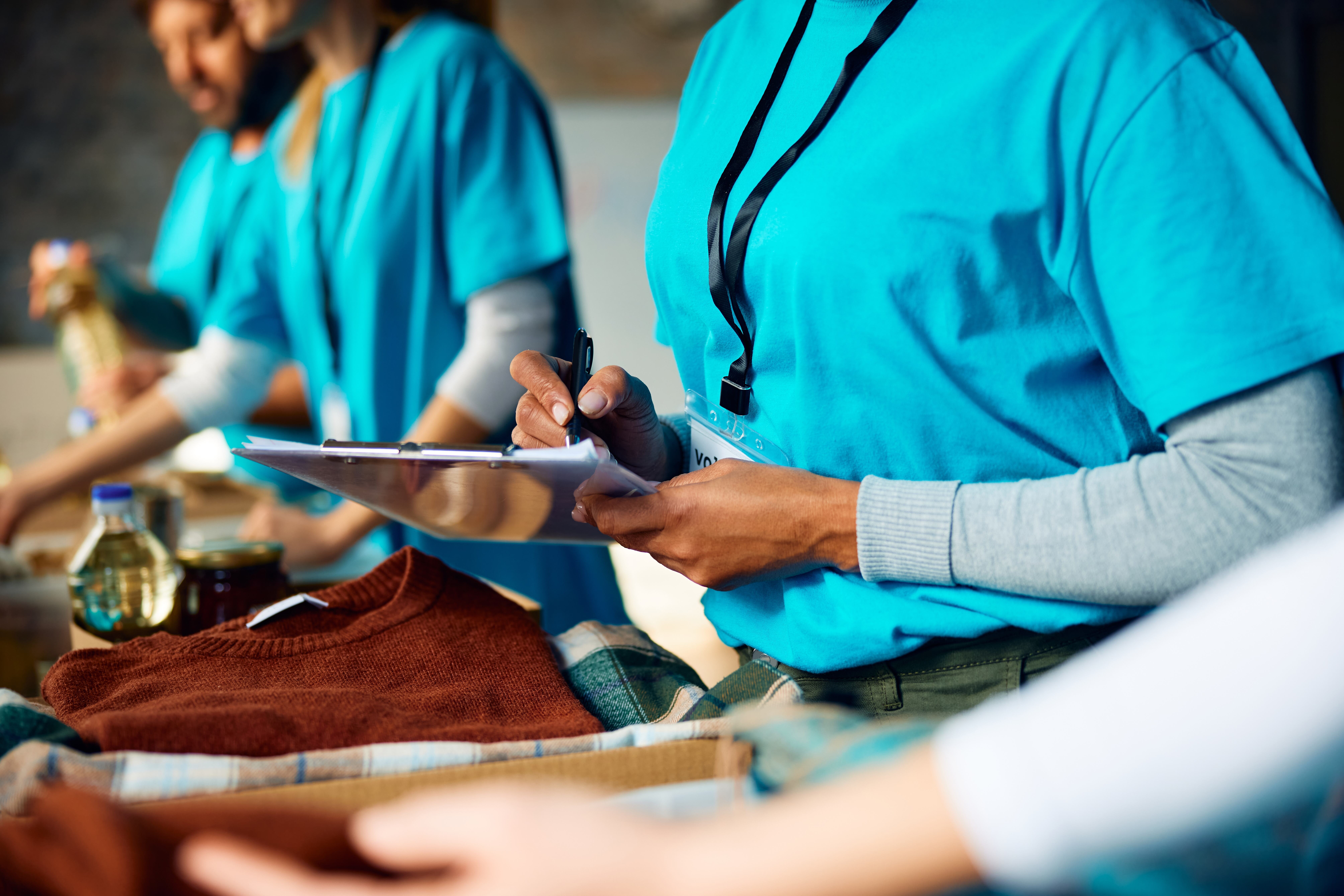 People working in a healthcare setting