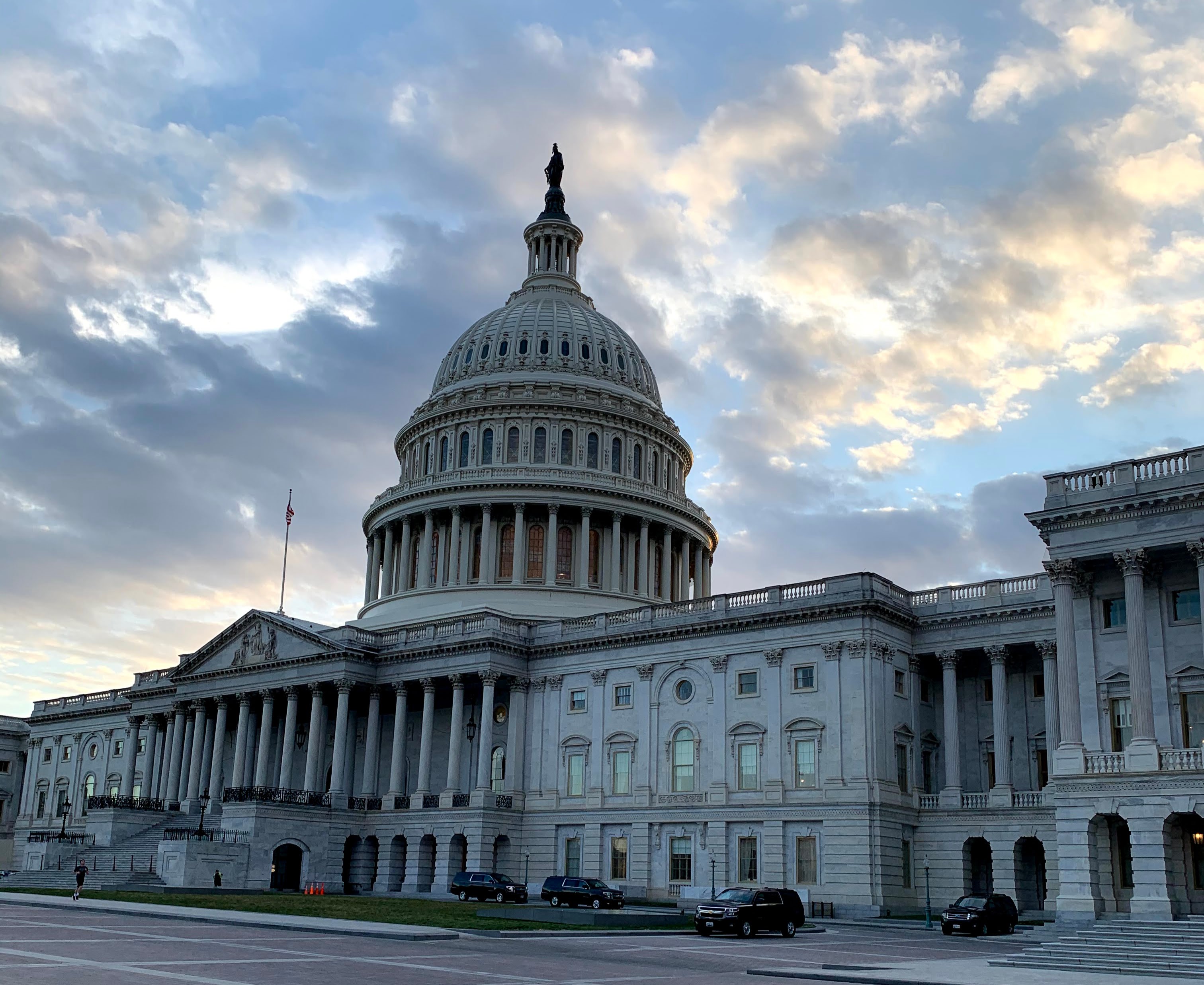 An image of Capitol Hill in early evening.