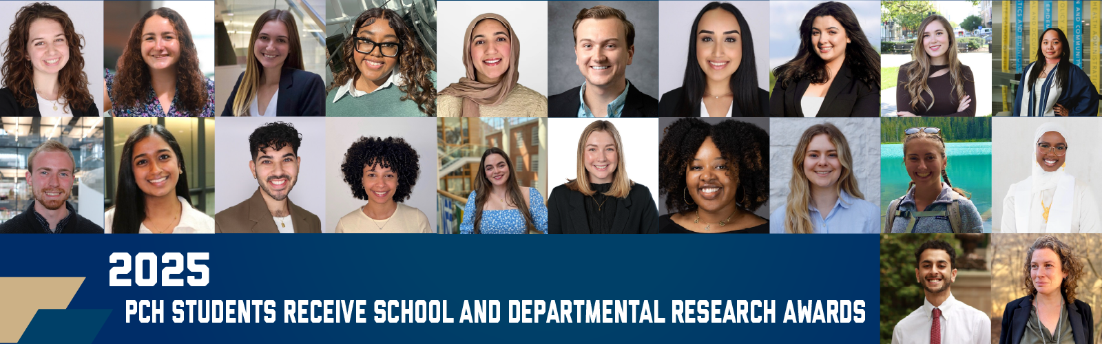 PCH research and departmental award winners in 2025