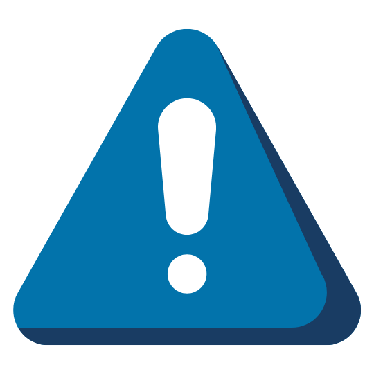 Blue Alert Icon