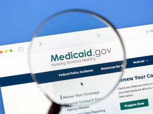 Picture of the Medicaid website