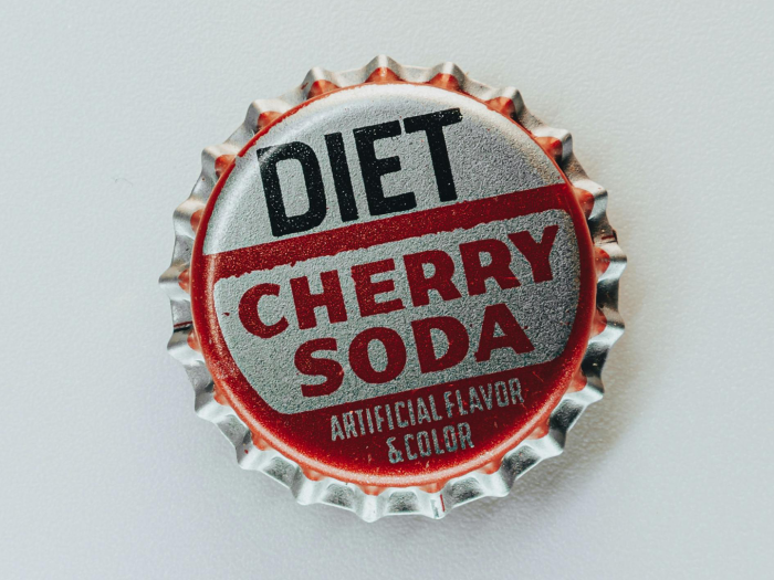 Diet cherry soda bottle cap