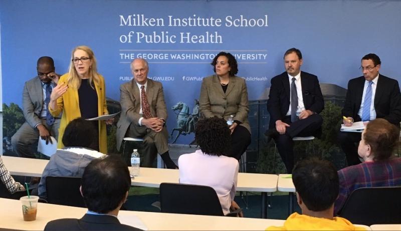 Dean Goldman speaking at an event