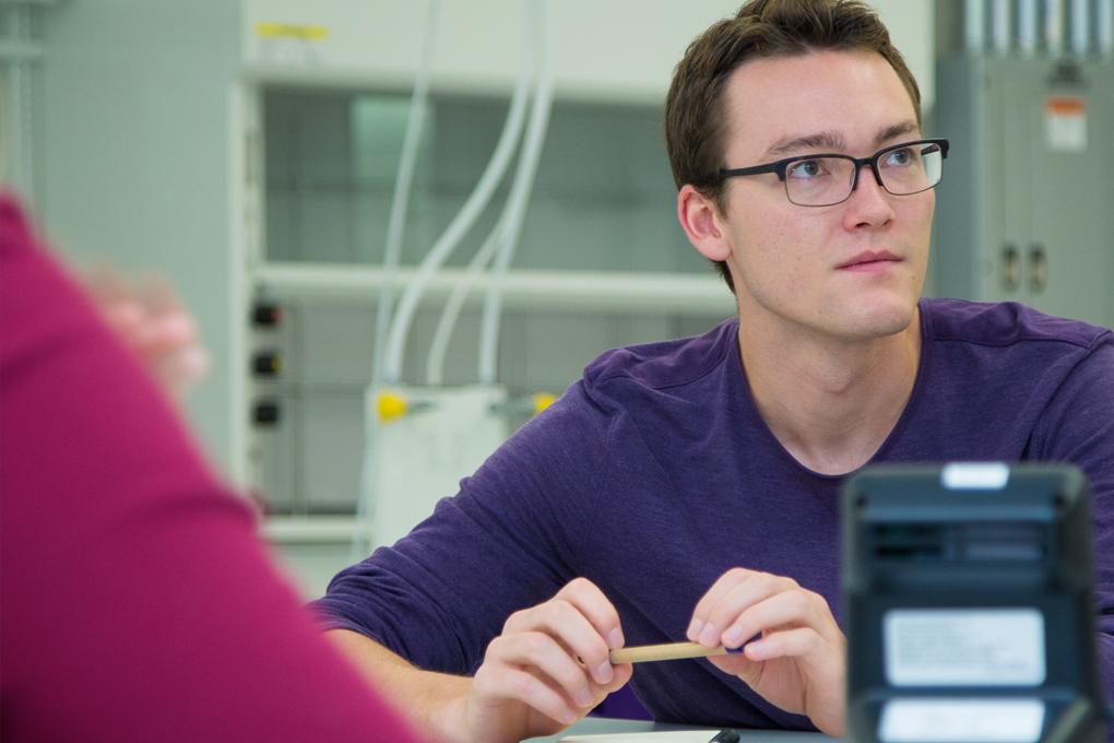 Epidemiology student in class