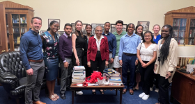 Professor Ciarleglio, Professor Power, and EPGRAD scholars met with Congresswoman Eleanor Holmes Norton at the Capitol