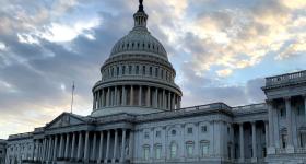 An image of Capitol Hill in early evening.